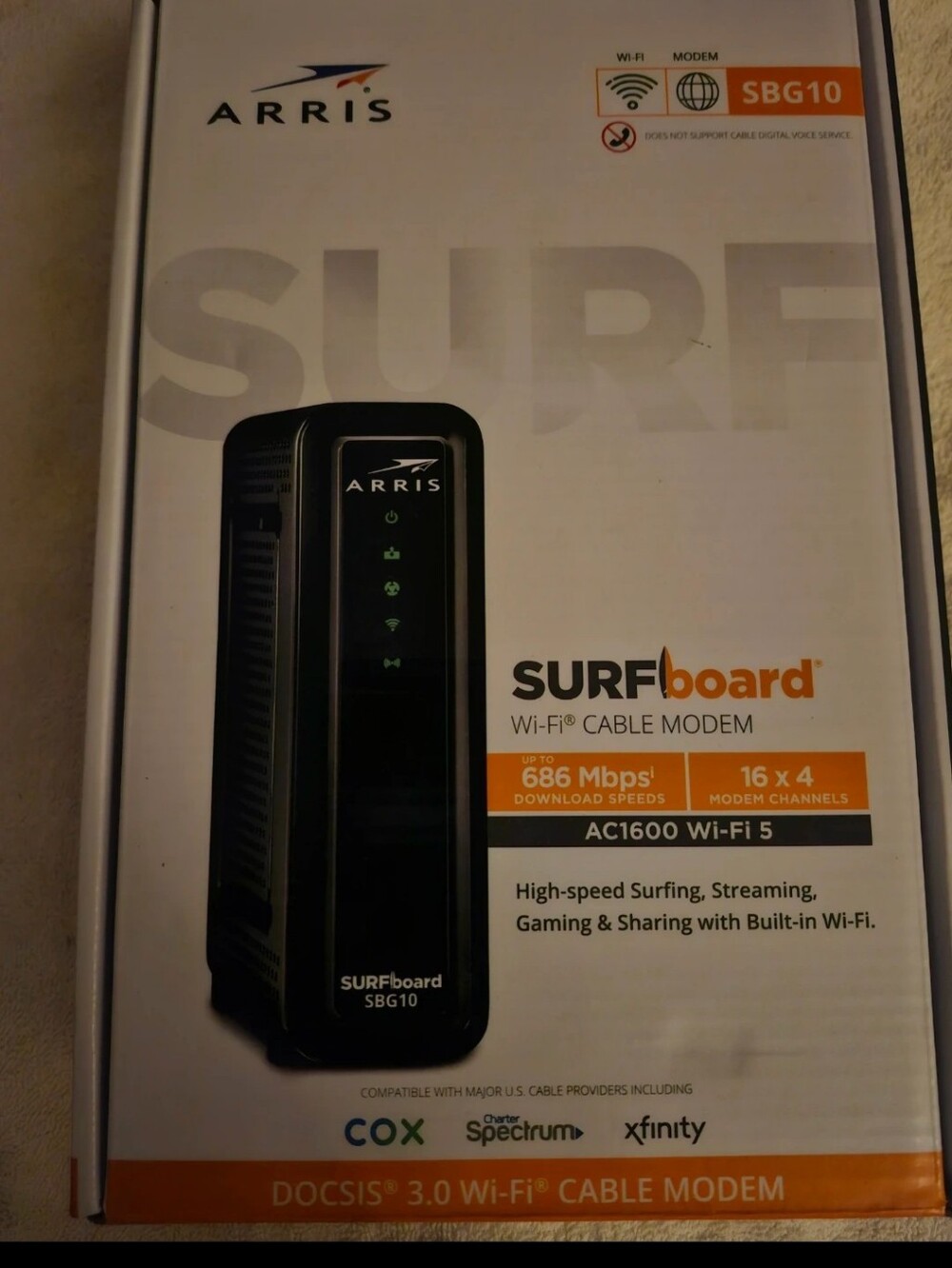 CABLE MODEM & ROUTER Combo ARRIS. SPECTRUM, INFINITY Internet,Offer Close BUNDLE